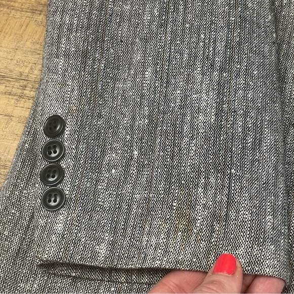 Cellini Men’s double breasted linen blend sport jacket business - Picture 7 of 10